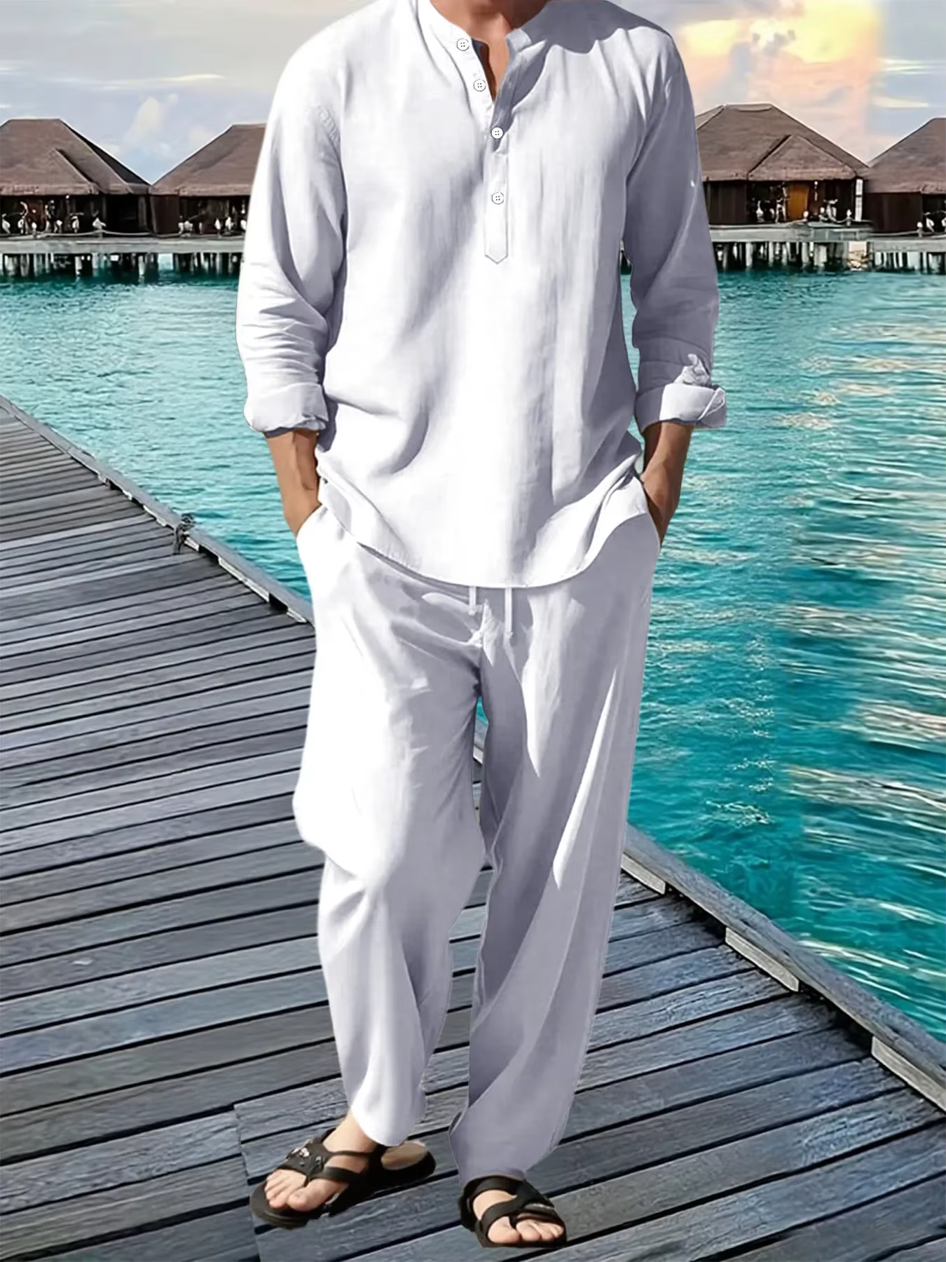 Costume chemise et pantalon pour hommes