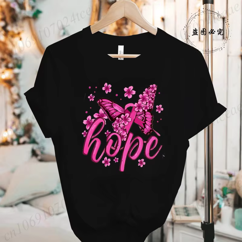 T-shirt pour femme avec imprimé guerrier de la lutte contre le cancer du sein