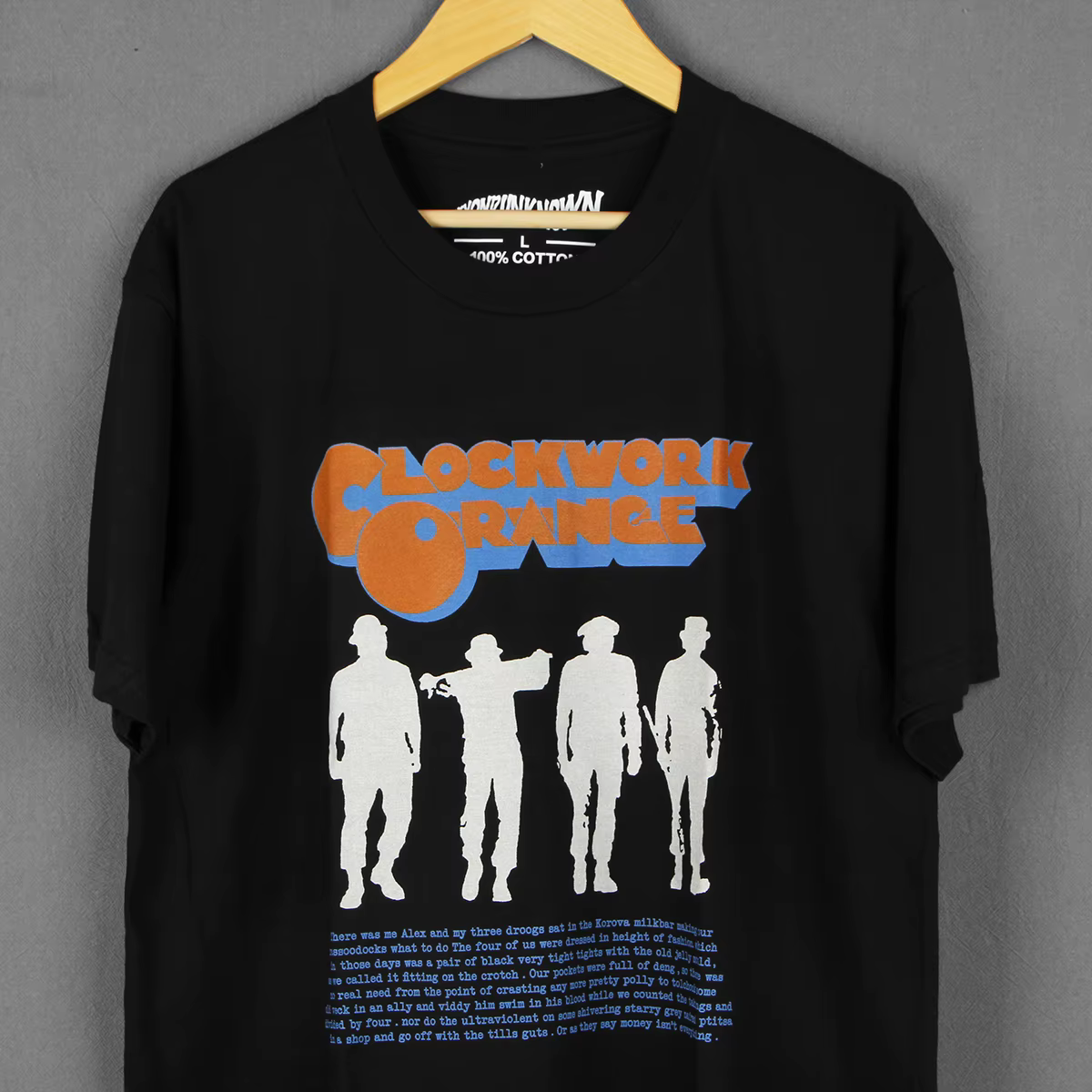 T-shirt A Clockwork Orange Stanley Kubrick Trainspotting Thelma Louise Movie pour hommes