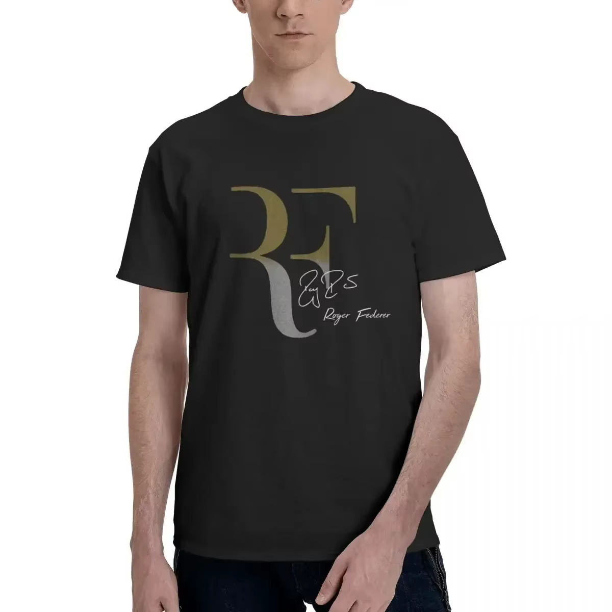 Roger Federer 100% coton T-shirt homme mode t-shirts hommes col rond manches courtes S-6XL