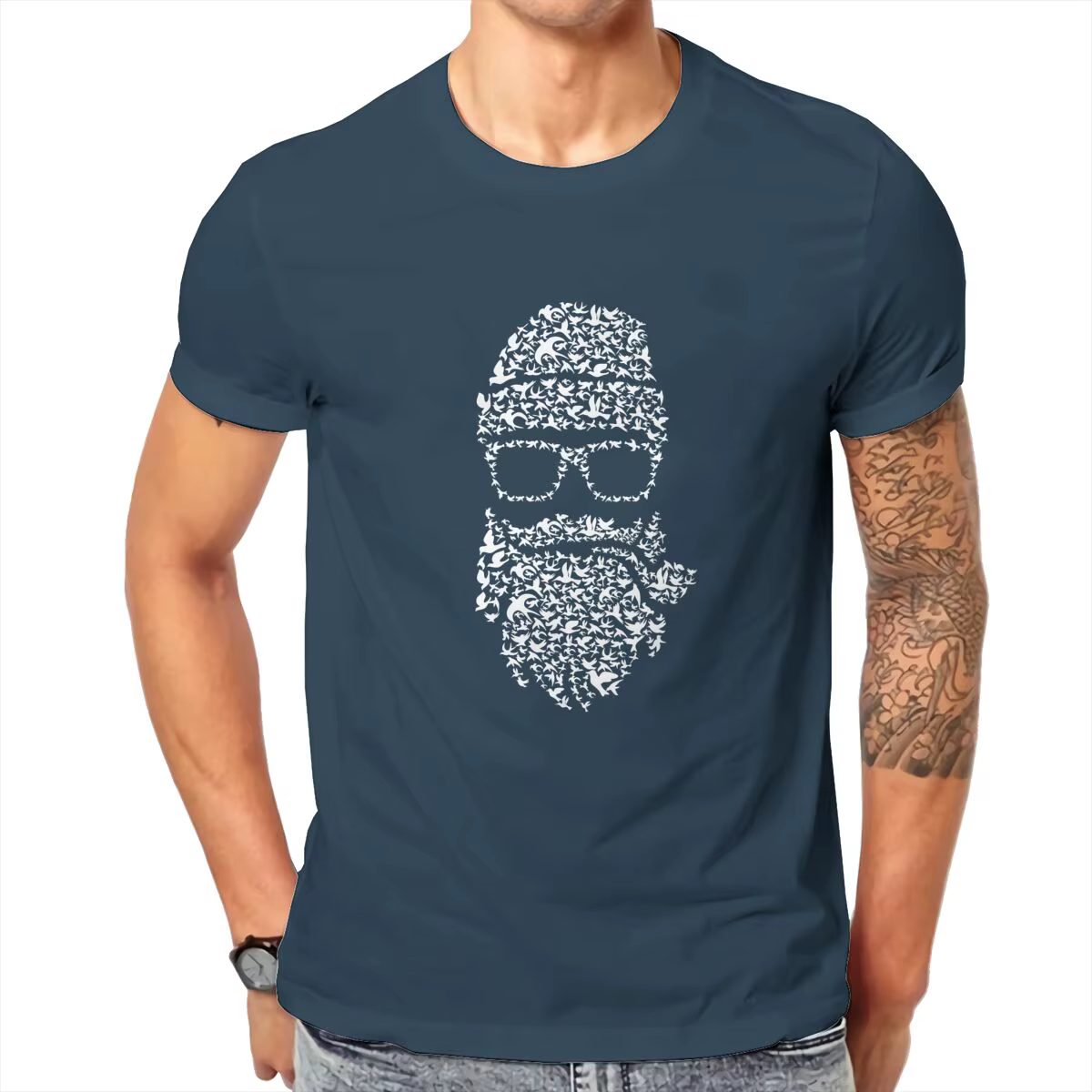 T-shirt graphique à manches courtes pour hommes