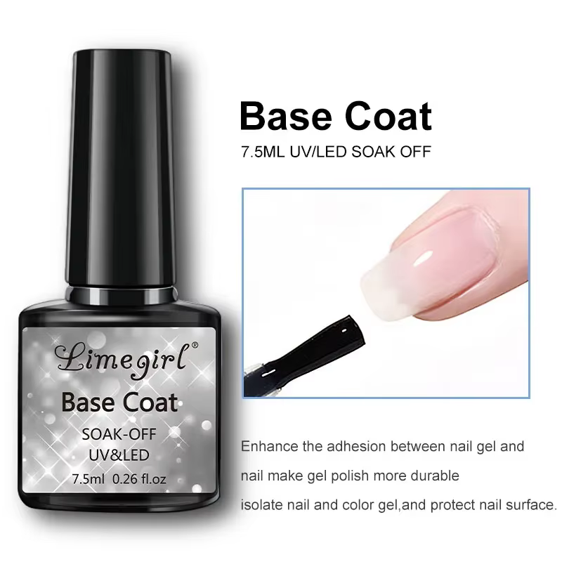 Ensemble de 2/3 pièces couche de Base et couche de Base UV/LED couche transparente semi-permanente vernis à ongles Gel, Kit d'art des ongles pour tout le monde