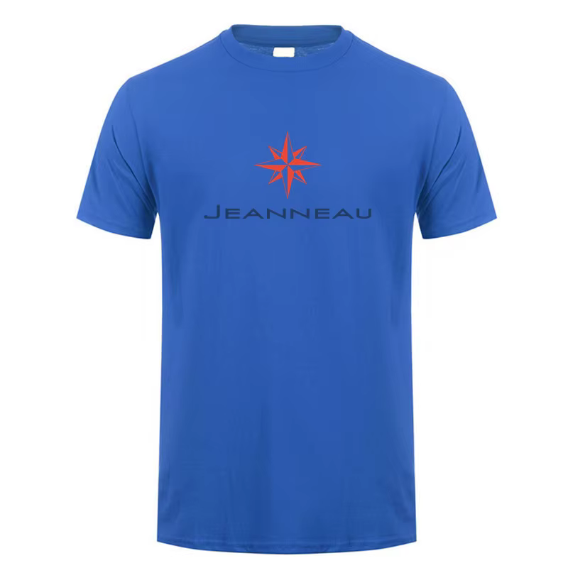Jeanneau t-shirt été hommes coton à manches courtes T-shirts