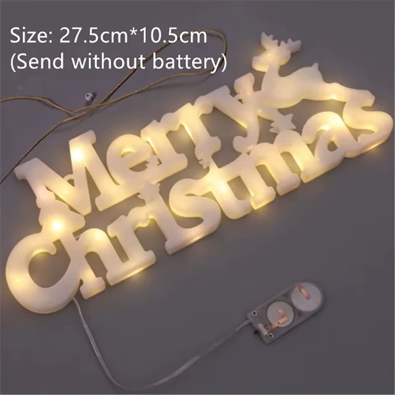 Guirxiété lumineuse LED avec étiquette de lettre pour la décoration de la maison