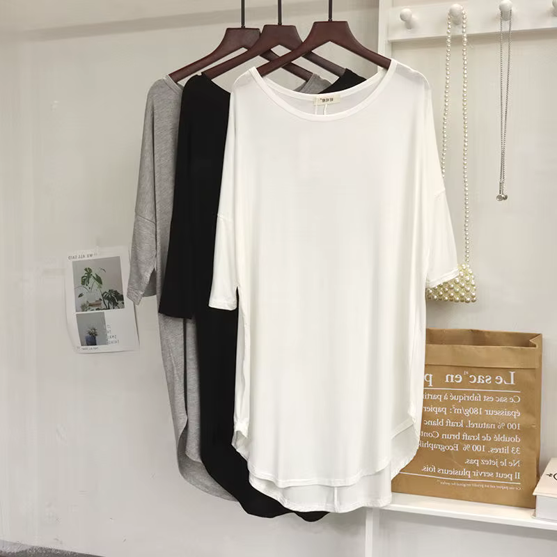 T-shirt modal à manches courtes pour femme