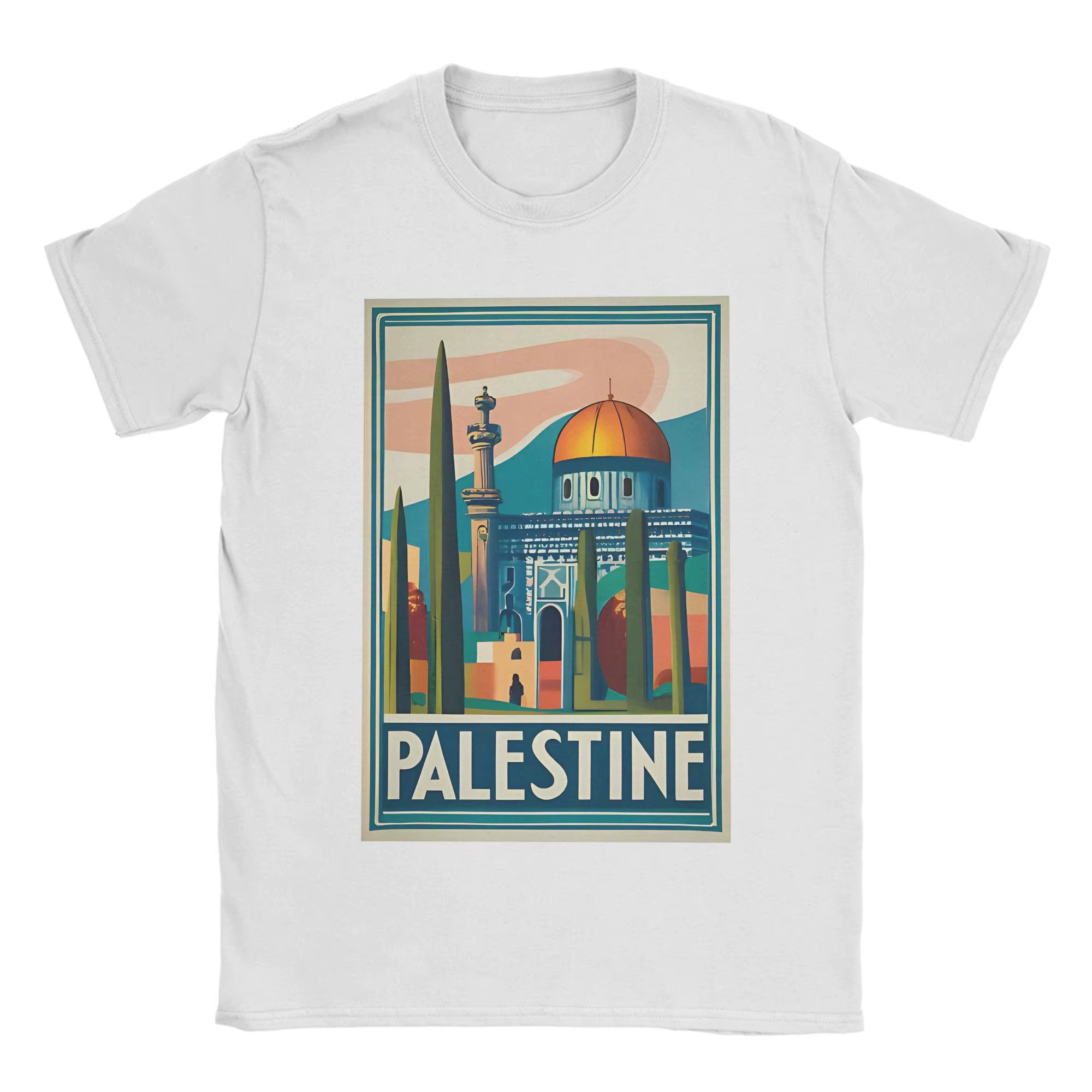 Couple T-Shirt Vintage Palestine Jérusalem Paix T-Shirts loisirs été