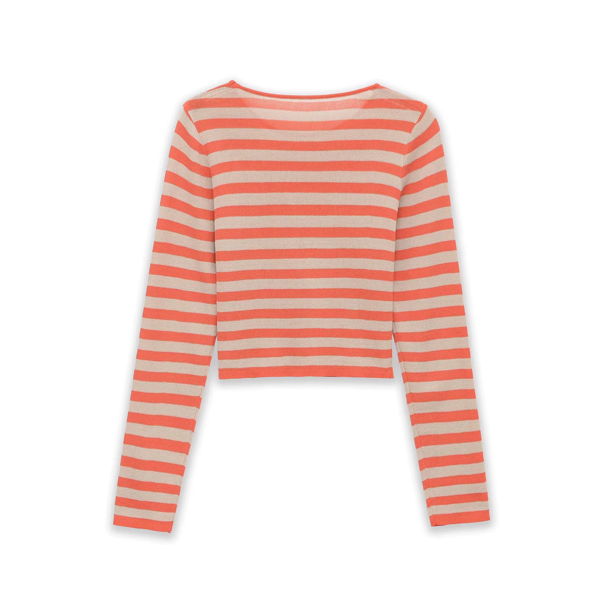 T-shirts rayés à manches longues slim pour femmes
