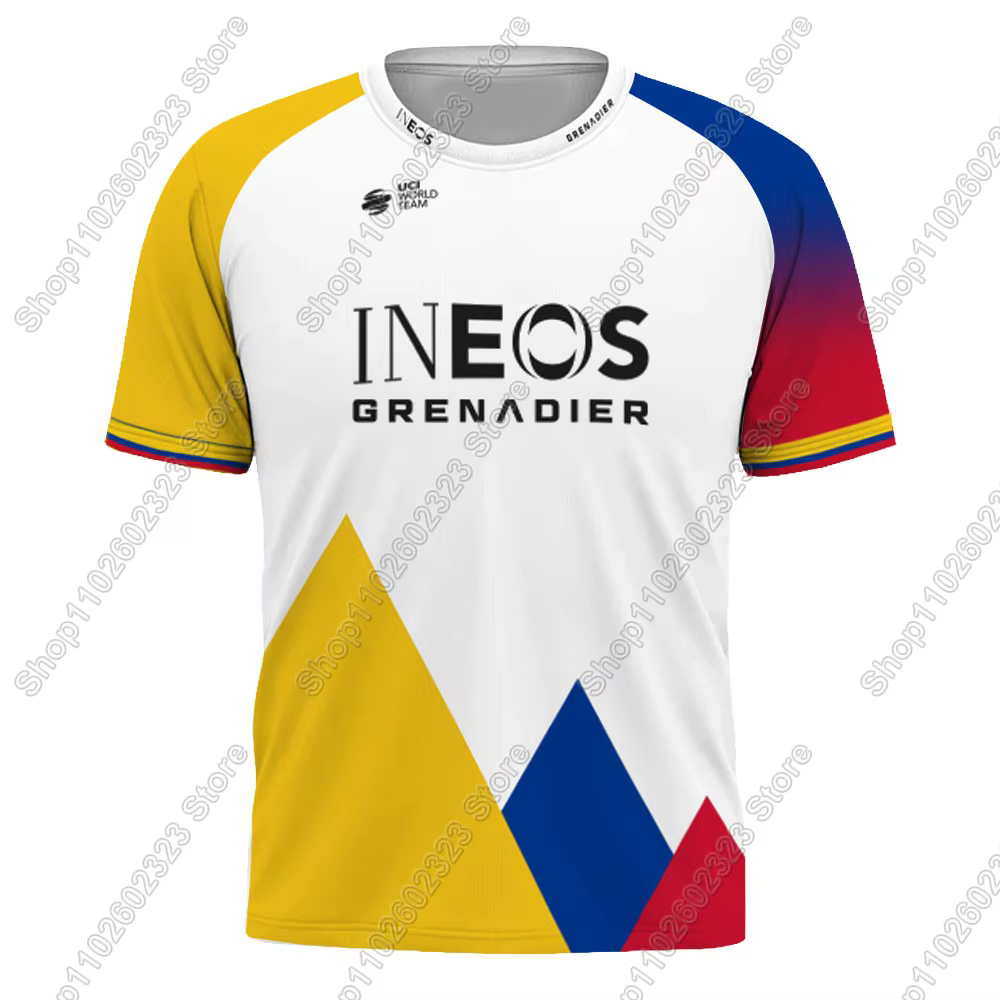 France Tour Ineos Grenadiers t-shirt 2025 maillot de cyclisme entraînement hauts de course