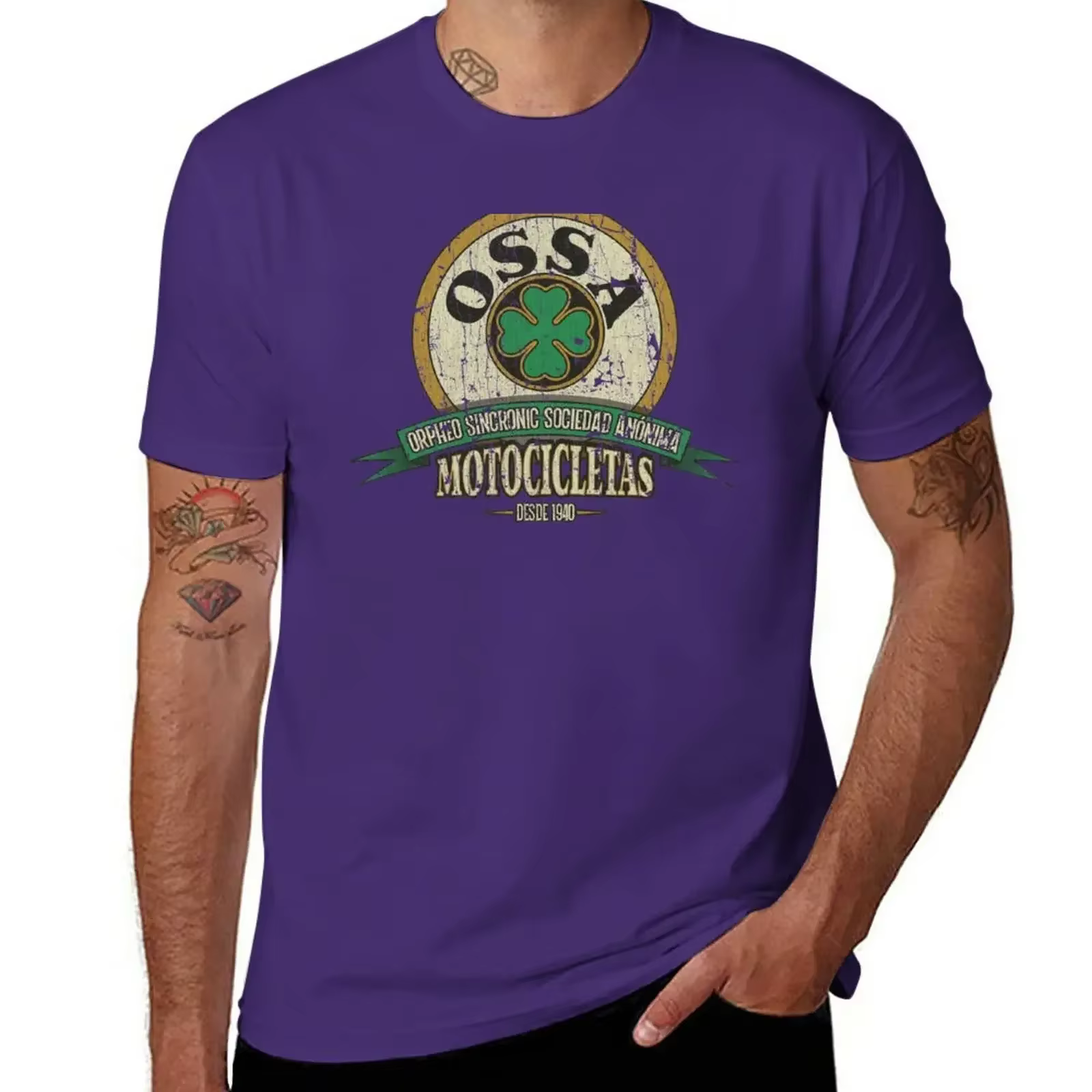 OSSA Motocicletas 1940 T-Shirt vêtements esthétiques hauts d'été fan de sport t-shirts