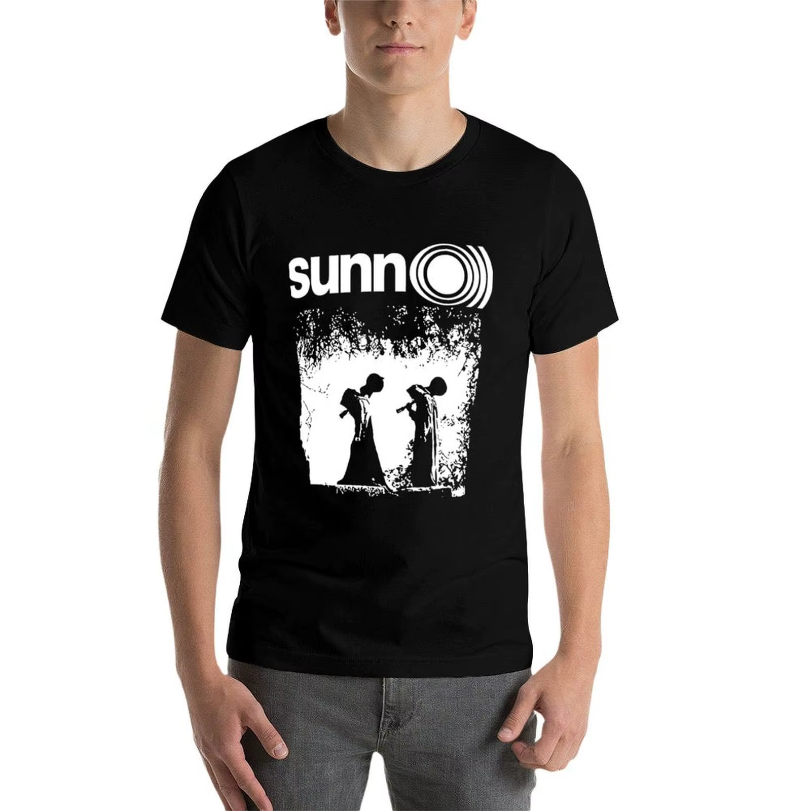 Sunn O - - - Doom Black Metal Shirt Camiseta t shirt mockup