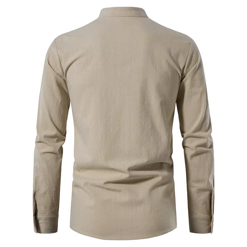Chemise Henley décontractée pour homme