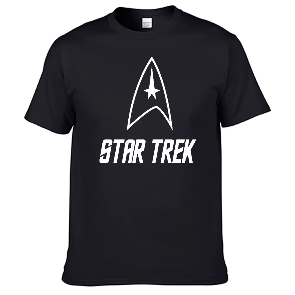 T-shirt étoiles Treks pour hommes, 100% coton