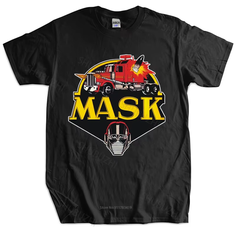 T-shirt noir en coton pour hommes, style à la mode, taille européenne, 343