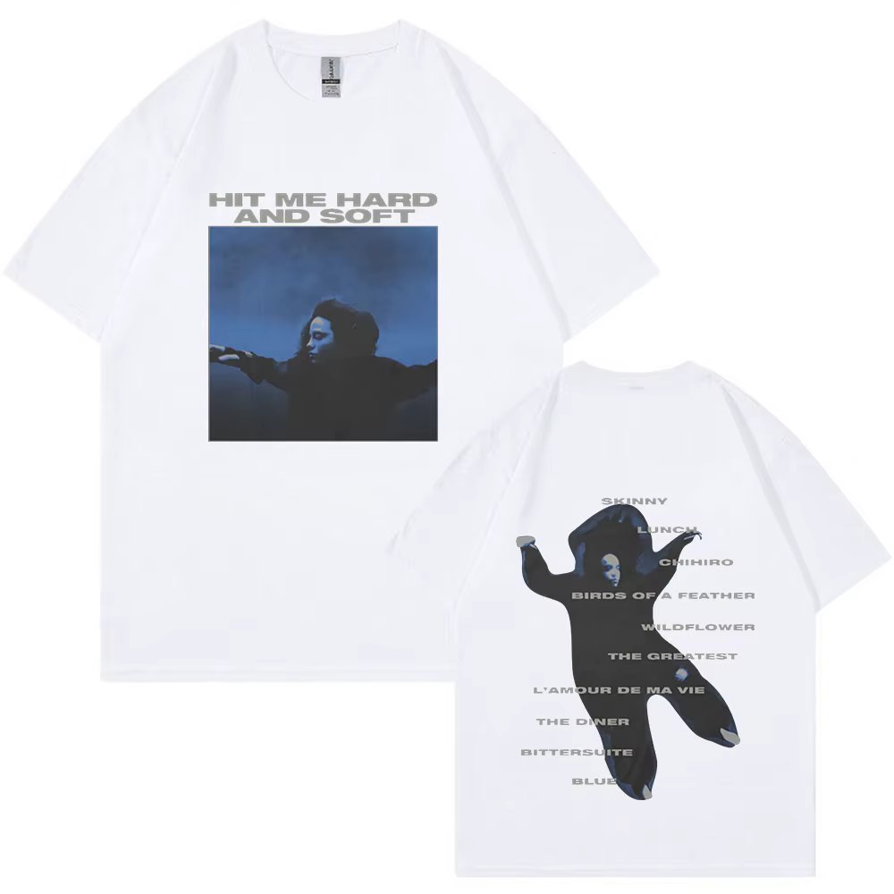 Hit Me dur et doux 2024 Tour Concert T-shirts hommes femmes mode Hip Hop T-shirt 100% coton ample décontracté à manches