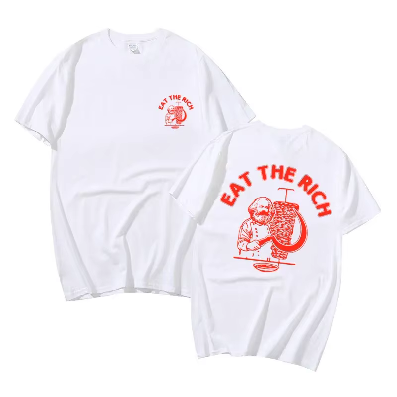 T-shirt à imprimé Double face pour homme et femme
