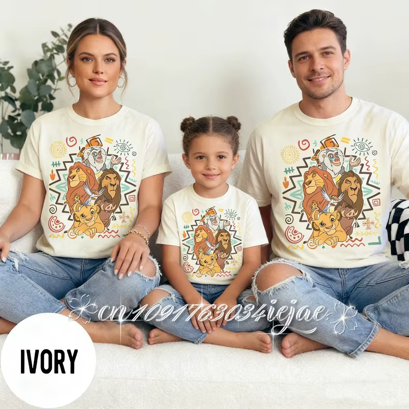 T-shirt graphique Le Roi Lion été 2026 pour hommes et femmes