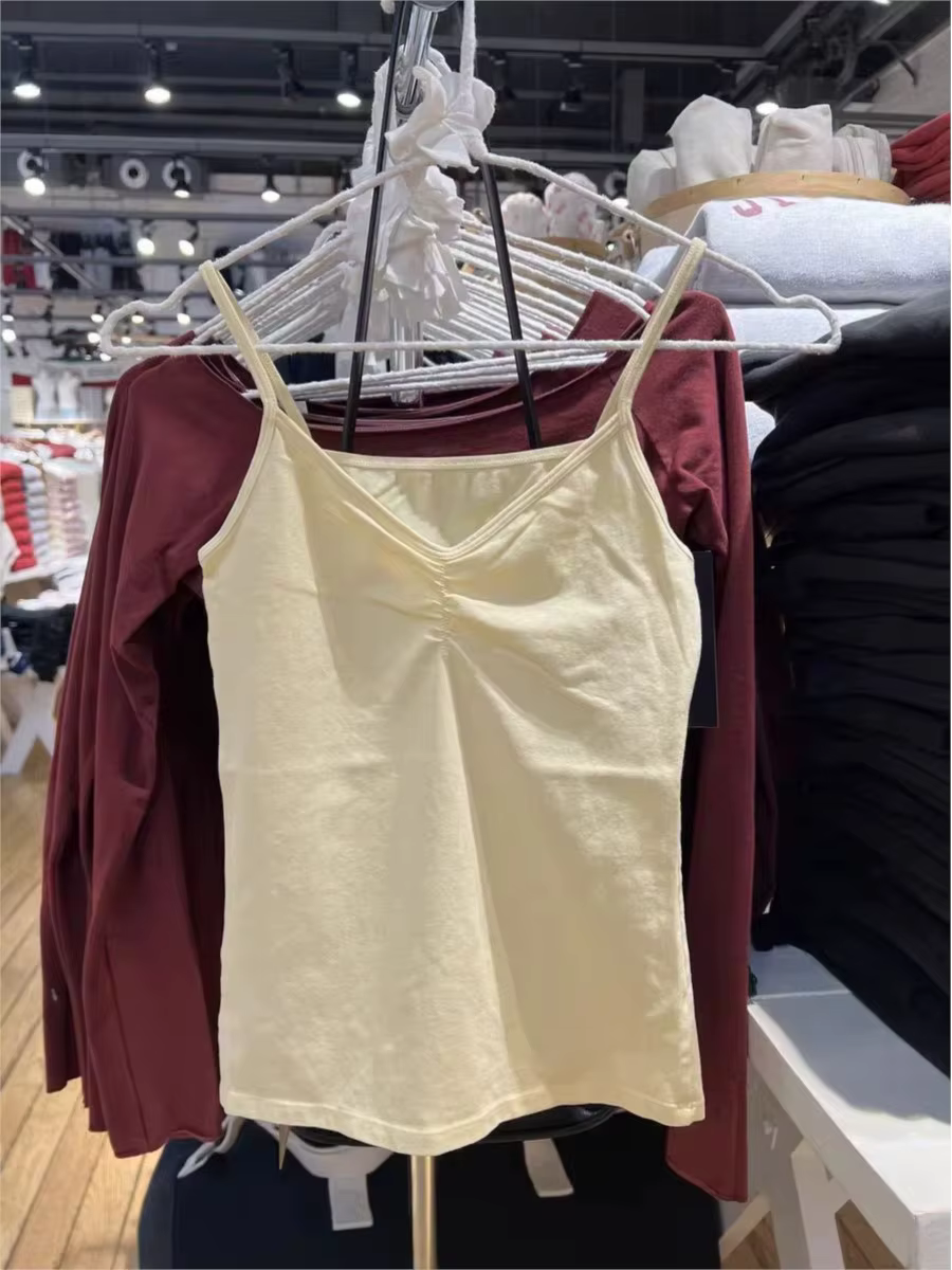 Débardeur noir pliable jaune pour femmes