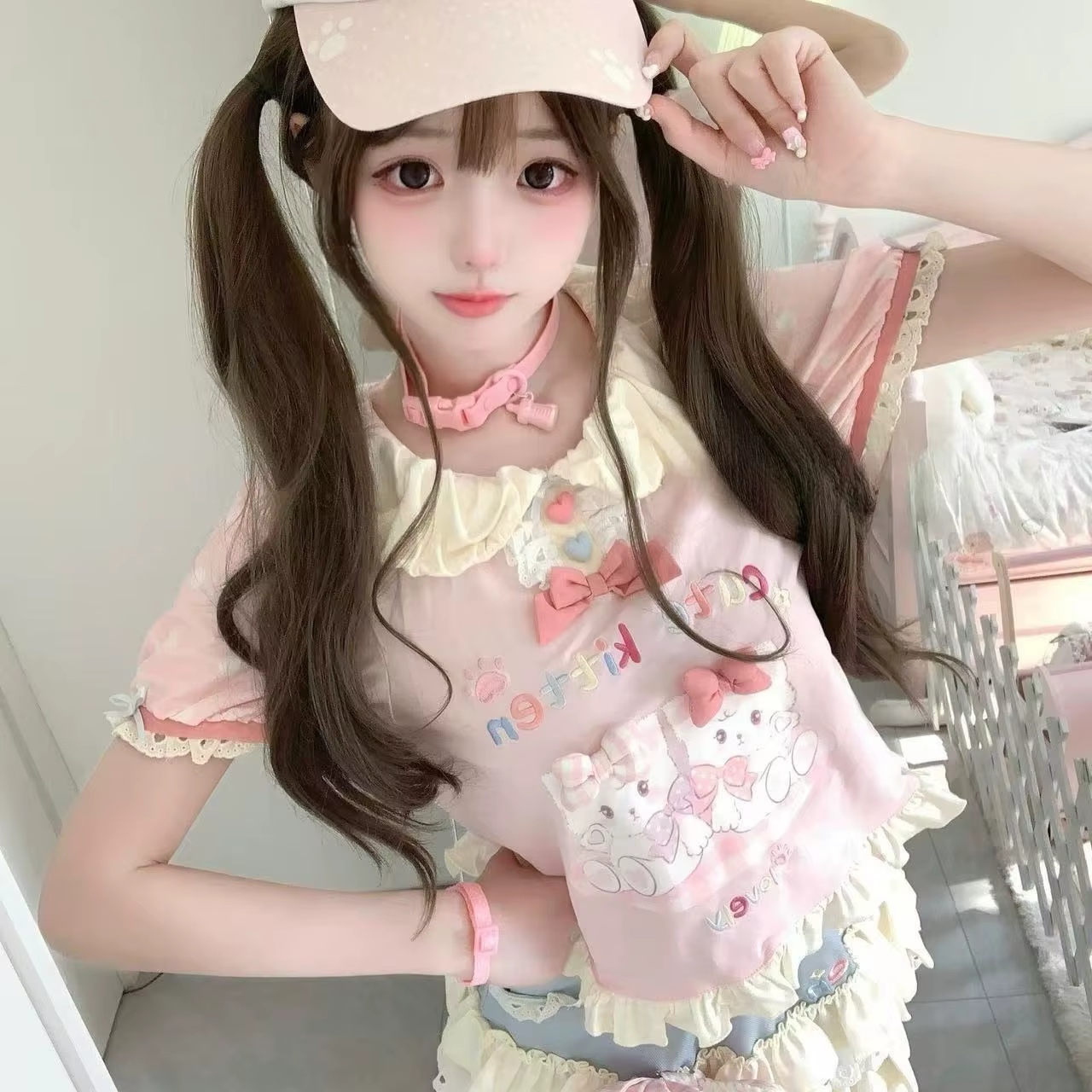 Japonais Kawaii t-shits femmes décontracté Y2K haut court doux Lolita t-shirts conception pour filles vêtements à