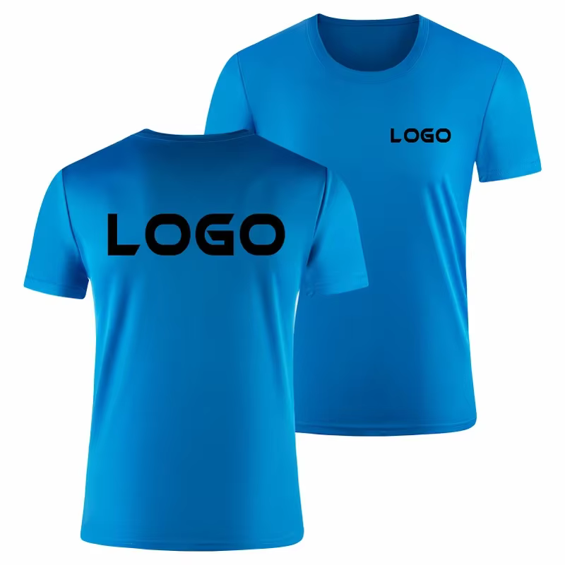 T-shirt à col rond avec logo au design gratuit pour hommes et femmes