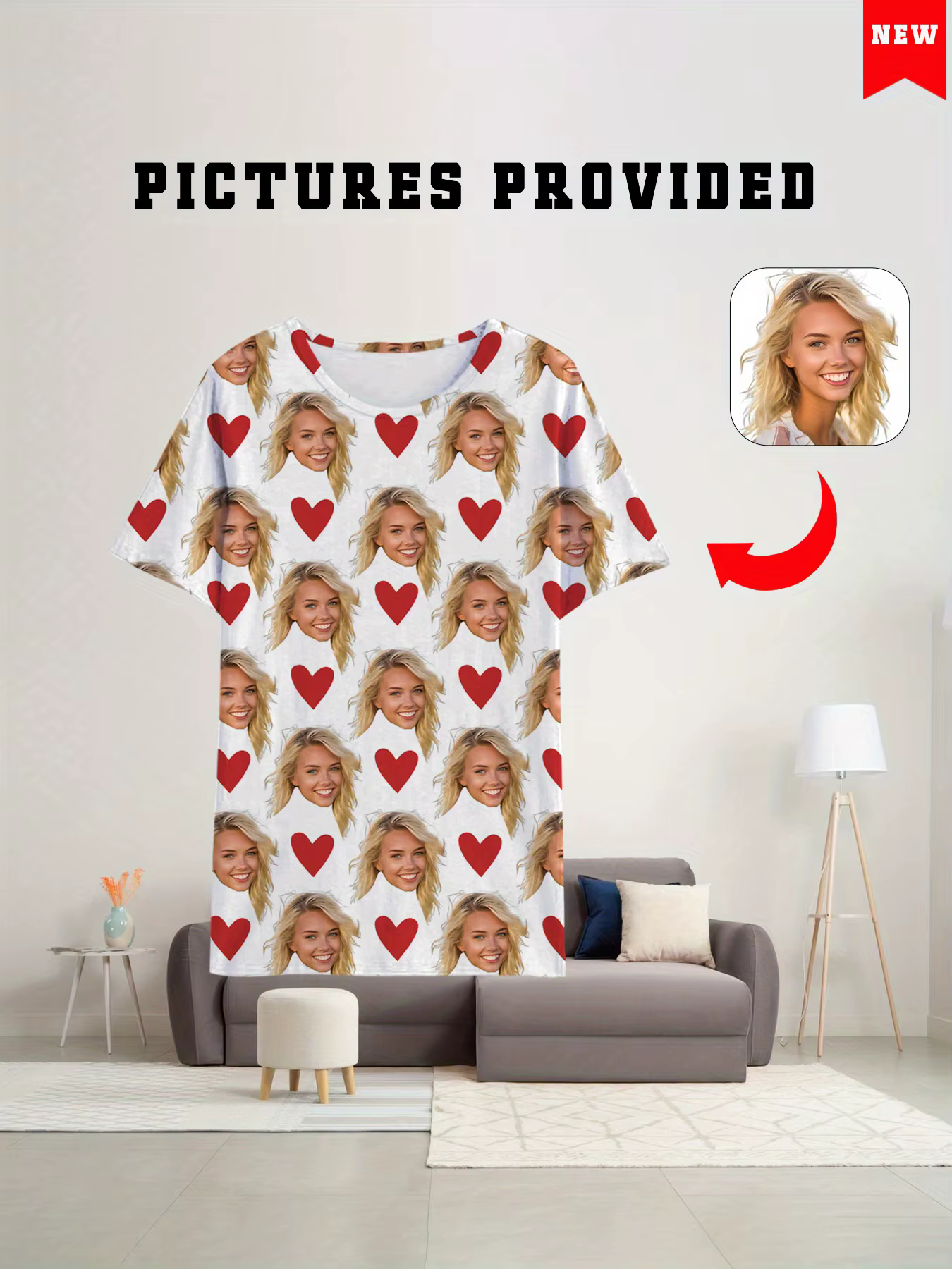 T-Shirt Personnalisé à Manches Courtes pour Homme et Femme