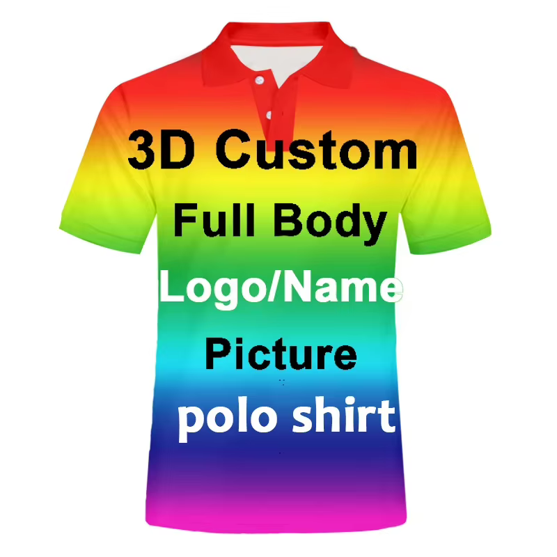T-shirt imprimé 3D personnalisé pour hommes