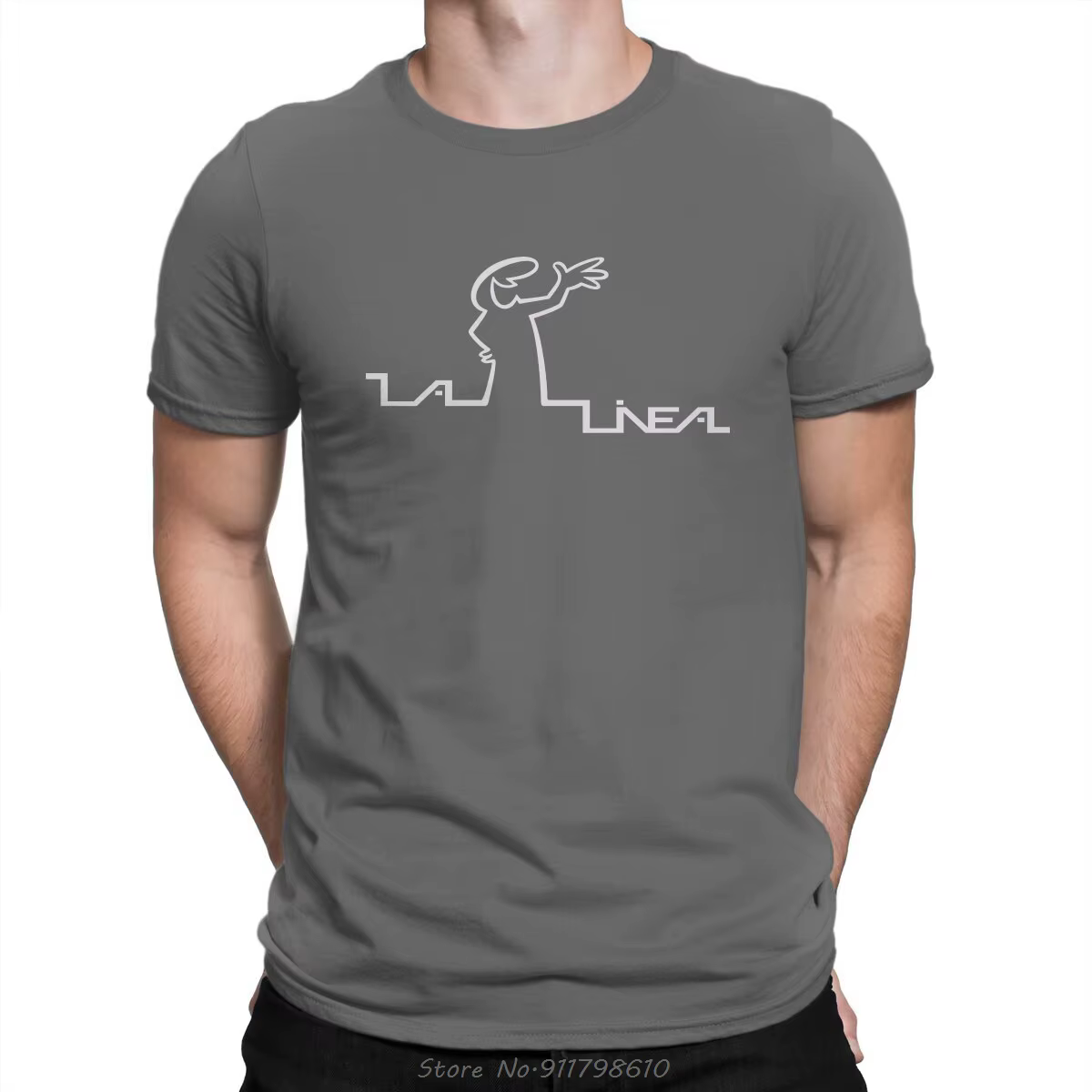 T-shirt col rond pour homme, streetwear, décontracté, en pur coton, nouveauté