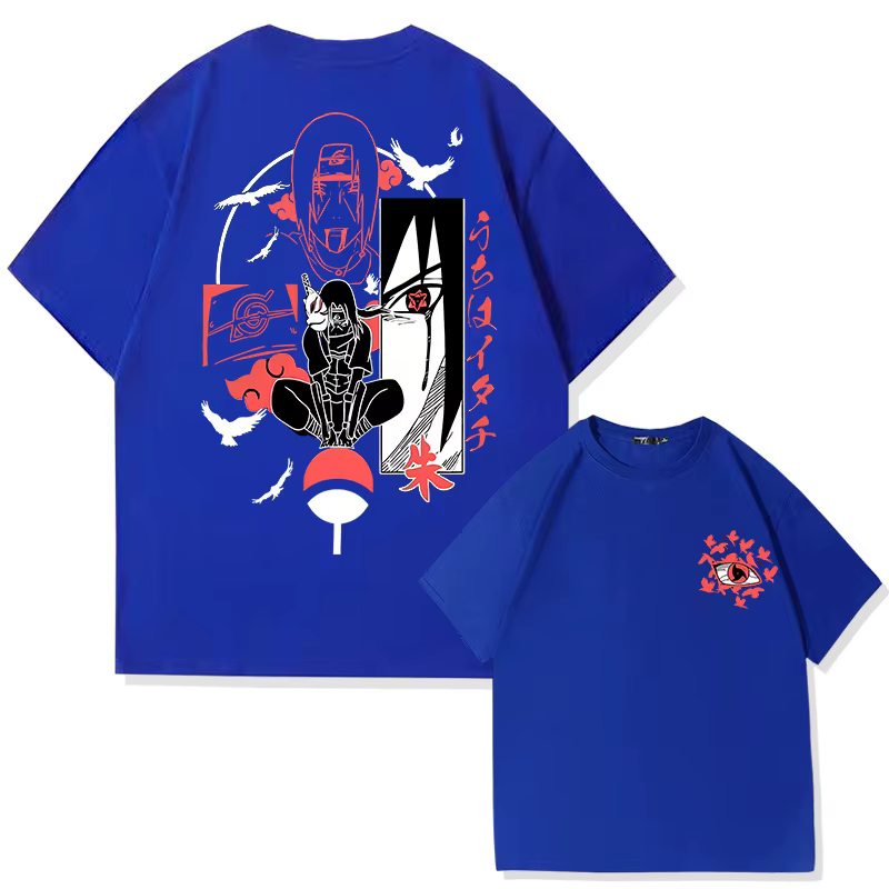 T-shirt Naruto Uchiha Itachi pour hommes et femmes
