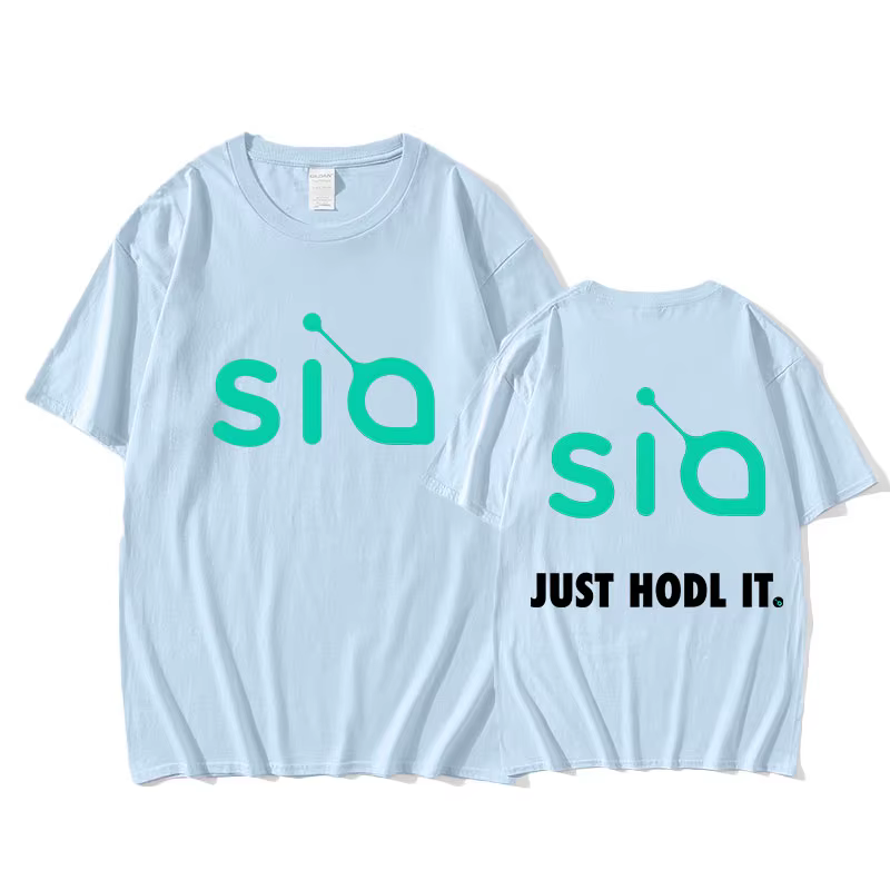 Sia Just Hodl IT T-shirt Graphic Printing Hip Hop Tee-shirt Short Sleeve