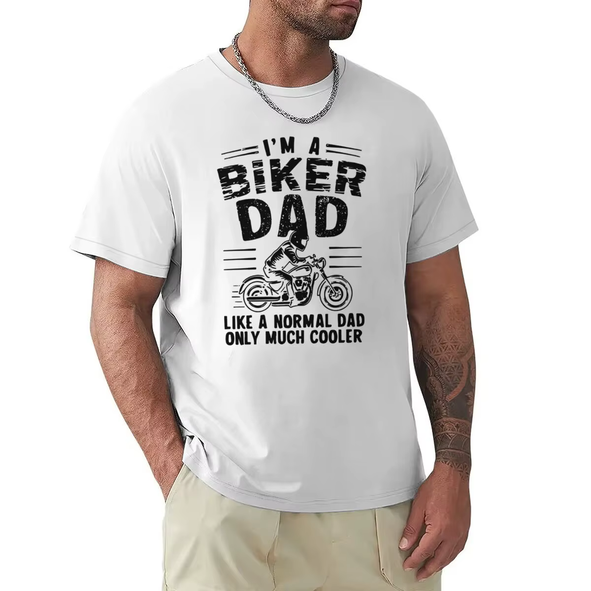 T-shirt « I'm A Biker Dad Like » pour hommes