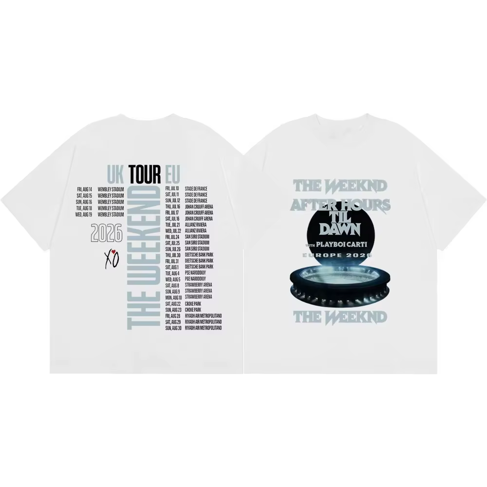 T-shirts The Weeknd After Hours Til Dawn Tour 2026
