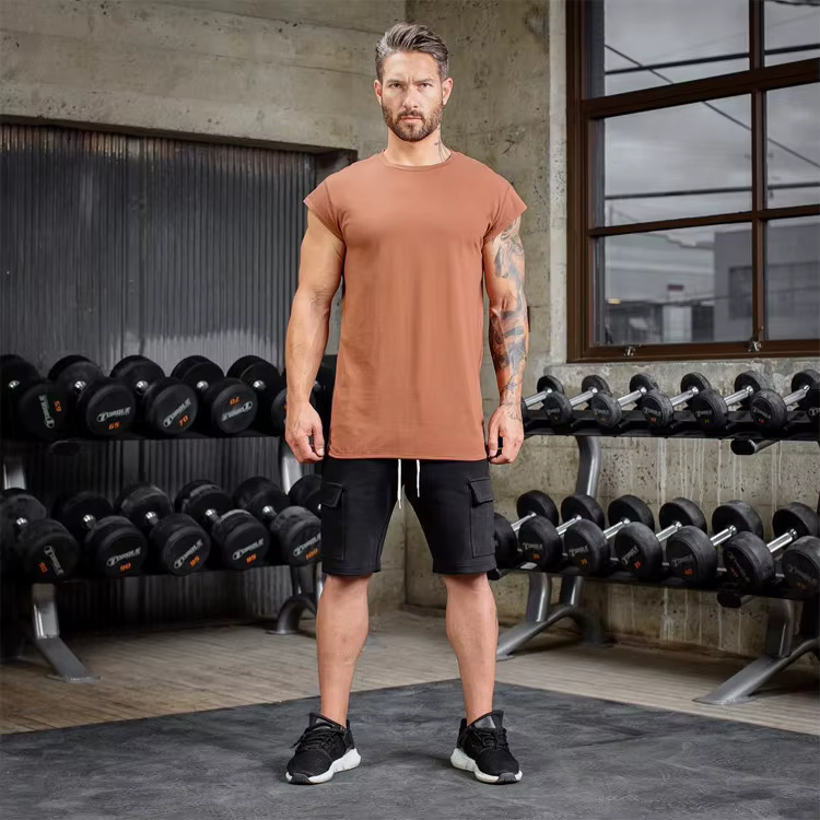 Manches chauve-souris t-shirt hommes entraînement GYM Fitness t-shirts Moto Biker hauts Hip Hop Streetwear