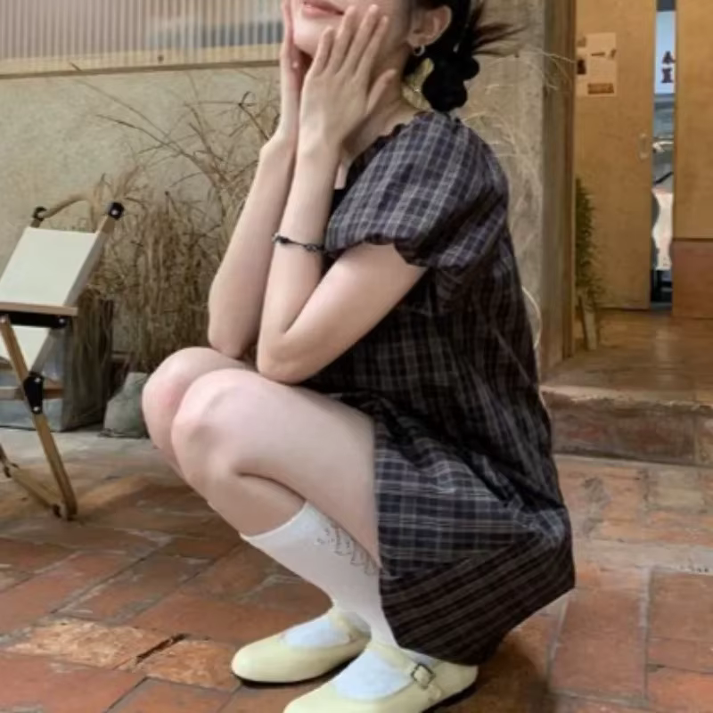 Robes à carreaux pour femmes