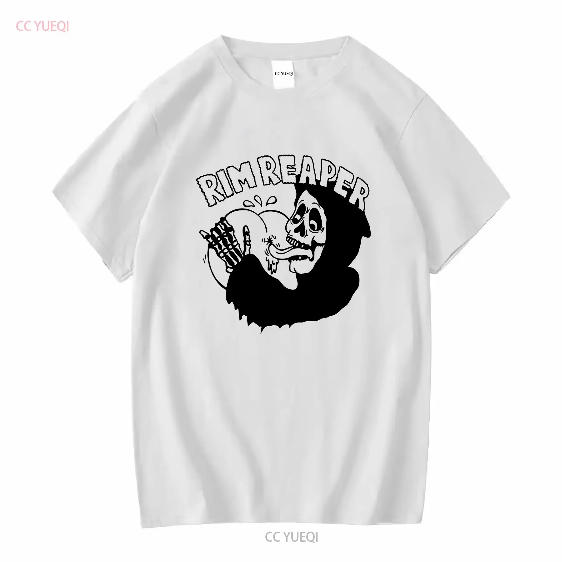 RIM REAPER T SHIRT moto hors-la-loi motard vintage lavé streetwear vêtements de créateurs mode élégante légèrement graphique
