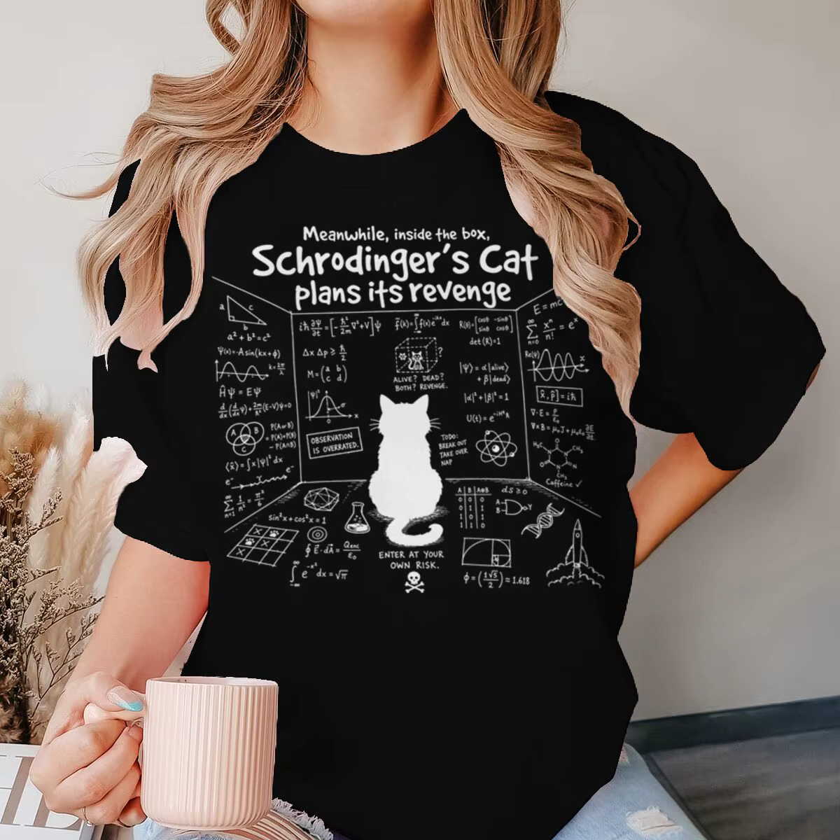 T-shirts Schrodinger’s Cat Plans pour femmes et hommes