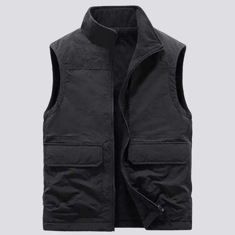 Veste en fibre réversible pour homme