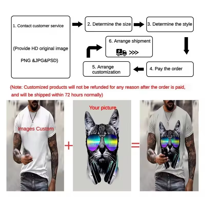 T-Shirt à Manches Courtes et Col Rond pour Homme et Femme