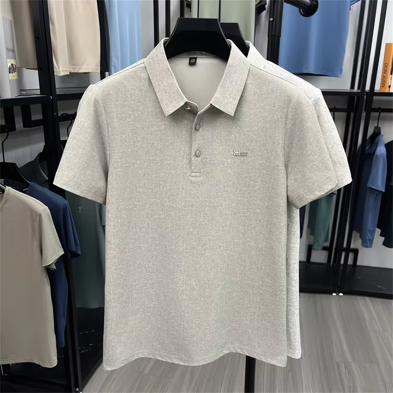Polo jacquard léger pour homme