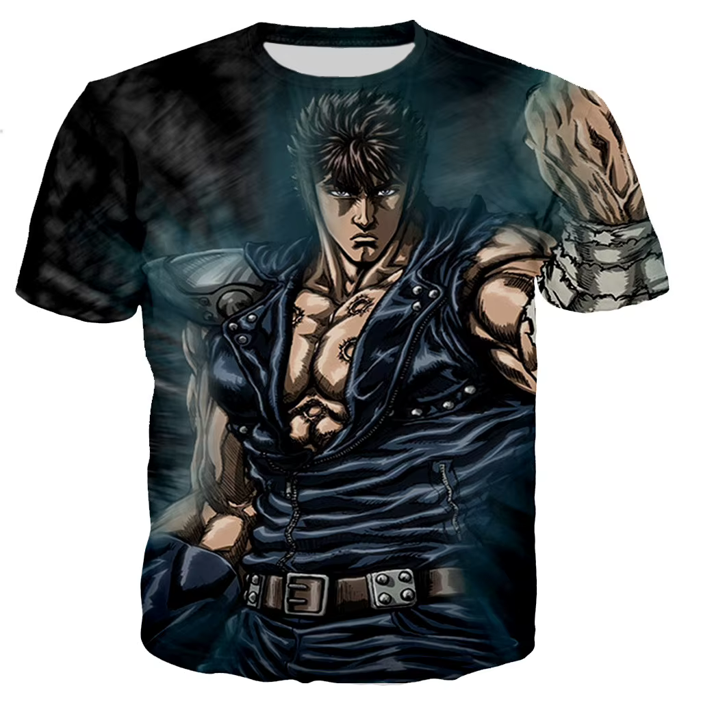 Poing de la étoile du nord Kenshiro hommes/femmes nouvelle mode Cool 3D imprimé T-shirts Style décontracté t-shirt haut livraison directe
