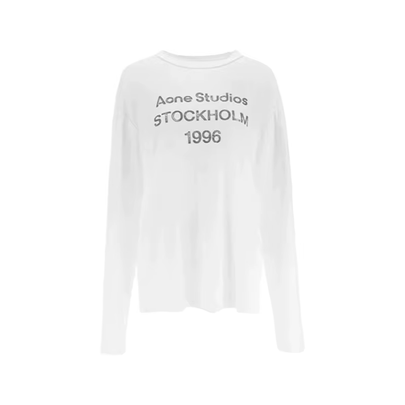 T-shirt ample à manches longues et lettres imprimées