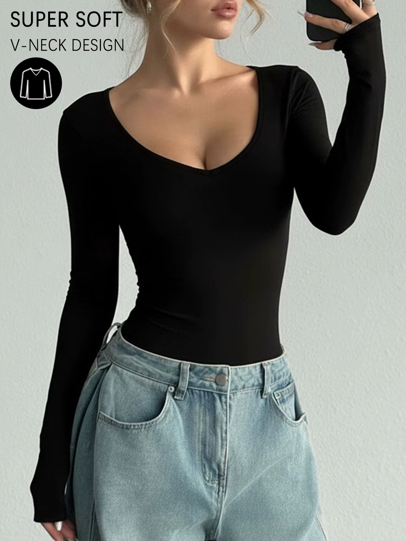 T-shirt à manches longues pour femme