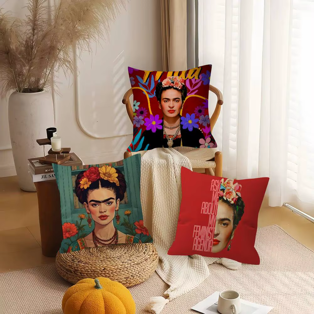 Housse de coussin personnalisée Frida Kahlo