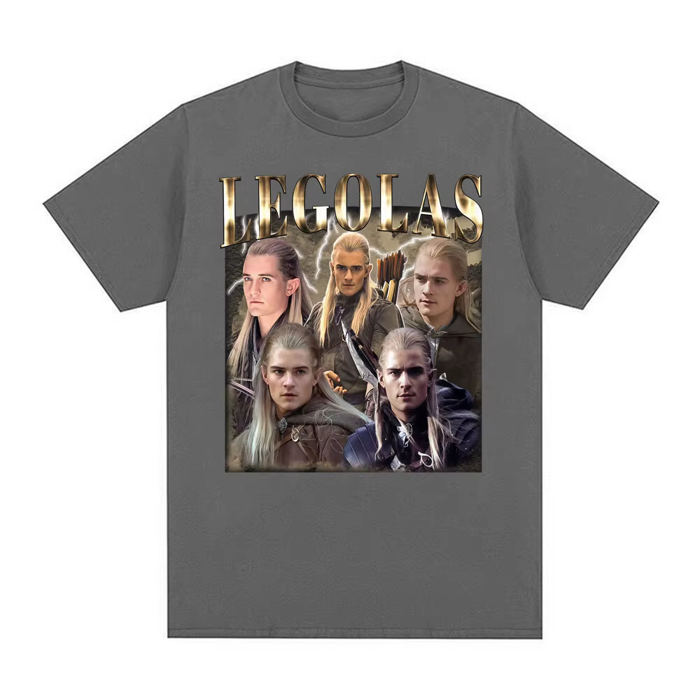Limité Vintage Legolas film inspiré T-shirts hommes femmes décontracté haute qualité coton T-shirt mode classique