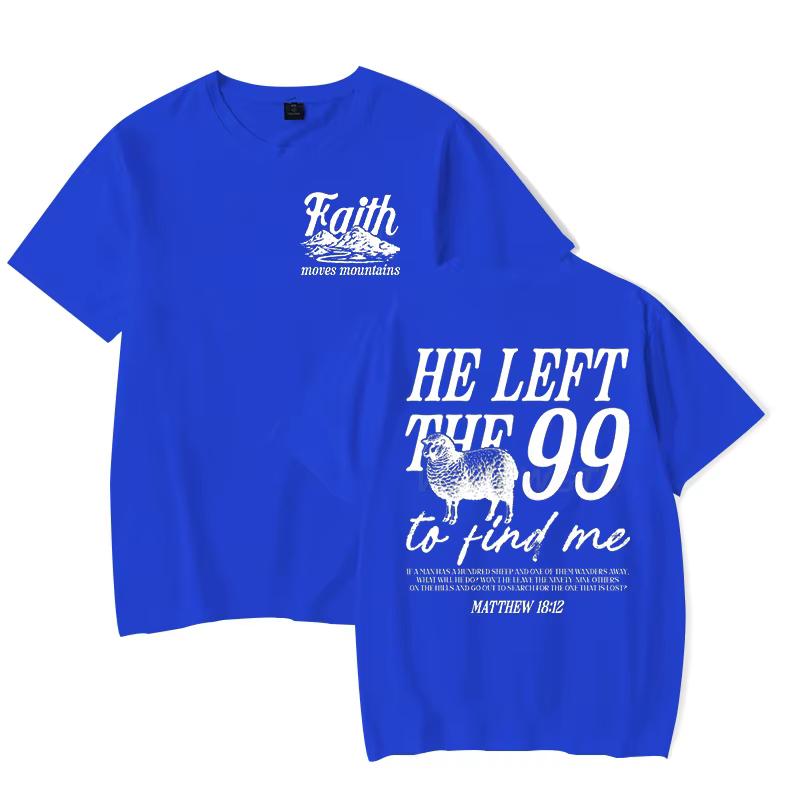T-shirt à base de foi pour hommes et femmes