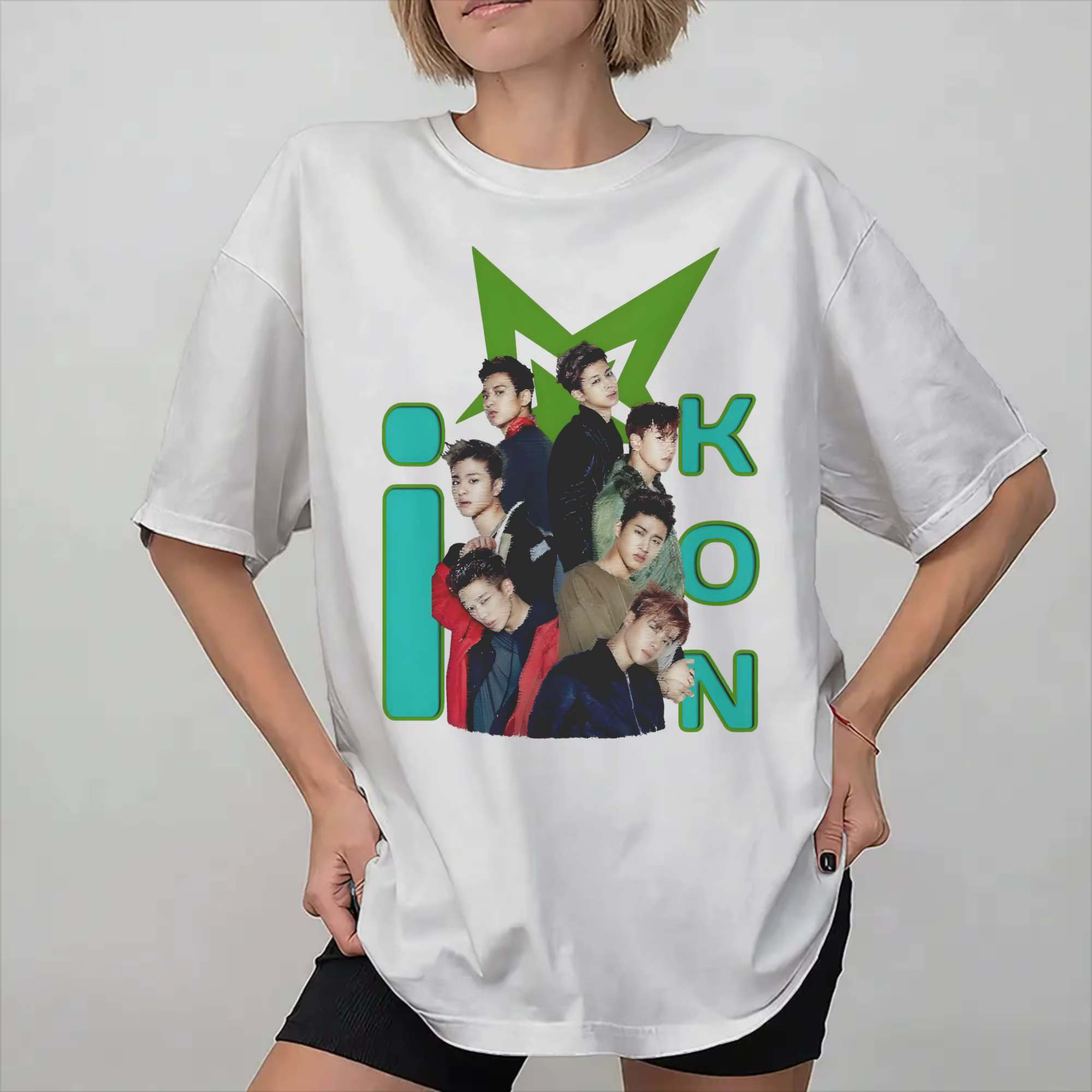 T-shirt du groupe iKON Kpop pour hommes et femmes, vêtements 100% coton, nouvelle collection