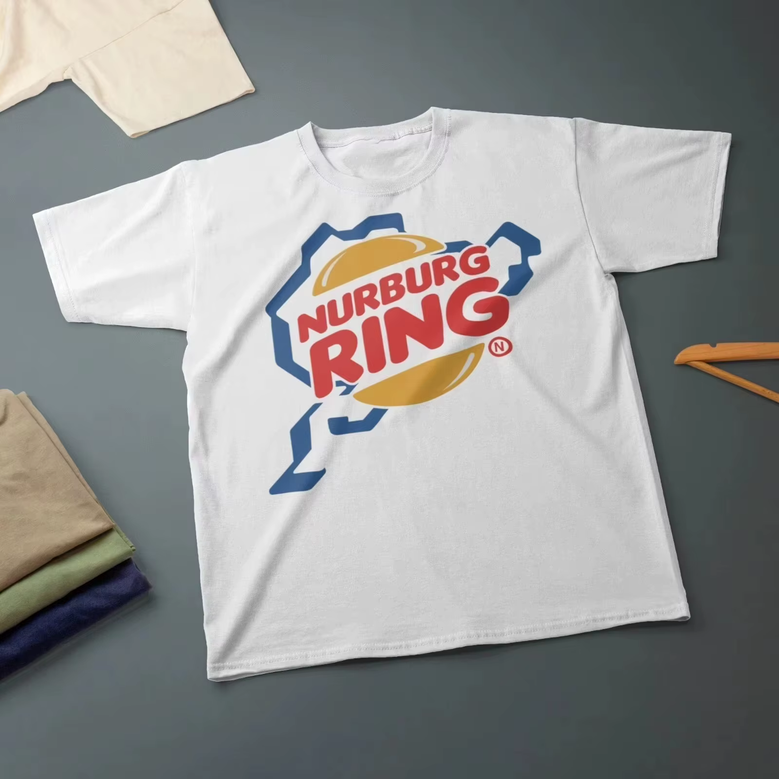 Nouveau T-shirt Burger pour les passionnés de motos et de voitures