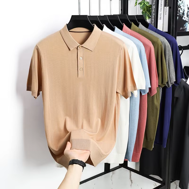 Polo Lyocell pour hommes – Essentiel d'été 100% respirant Tencel