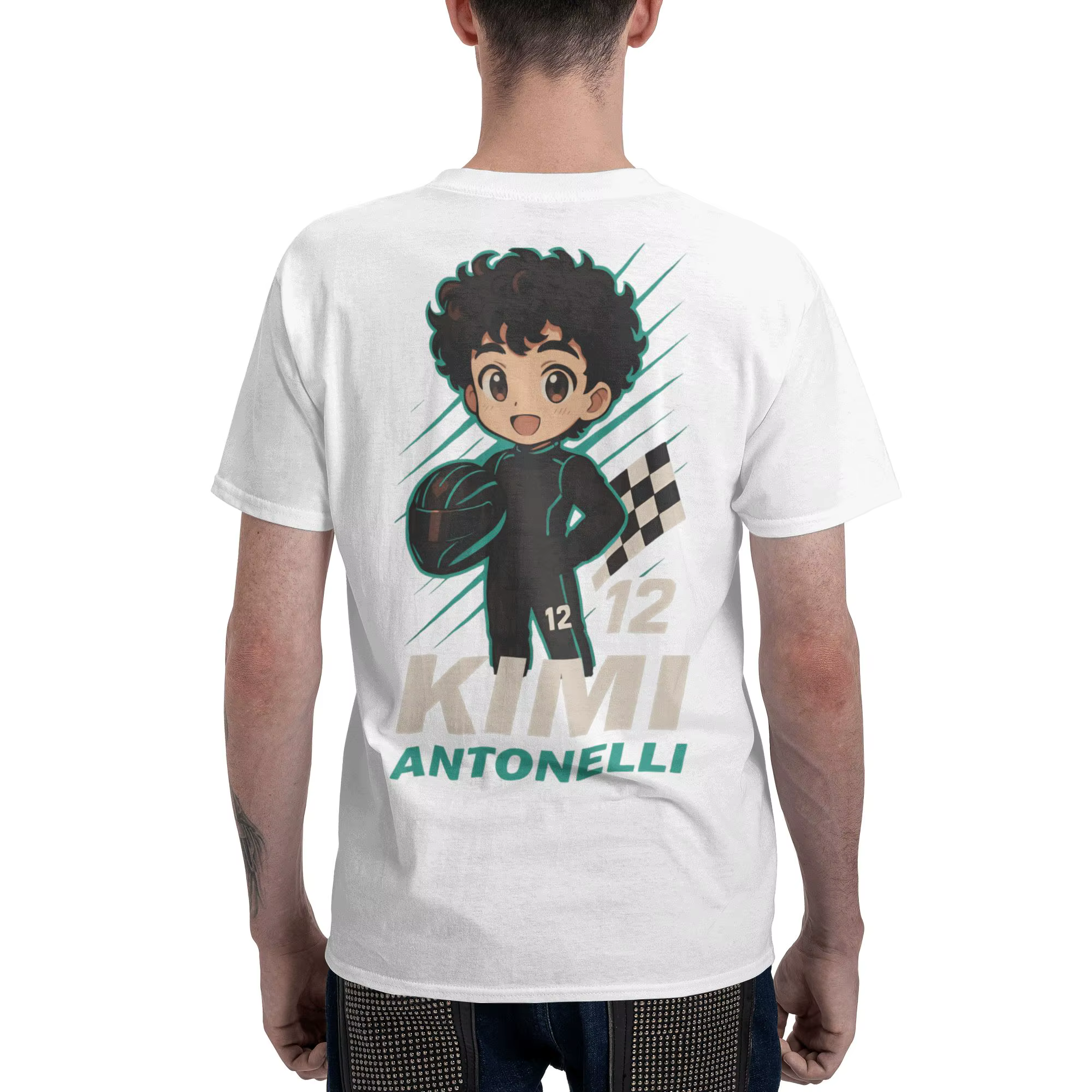 Kimi Antonelli T-shirt pour homme en pur coton