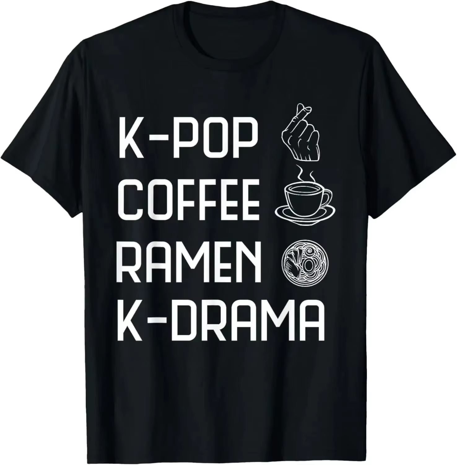 Manger dormir k-drama répéter TV film coréen télévision Hangul T-Shirt femmes vêtements Kawaii
