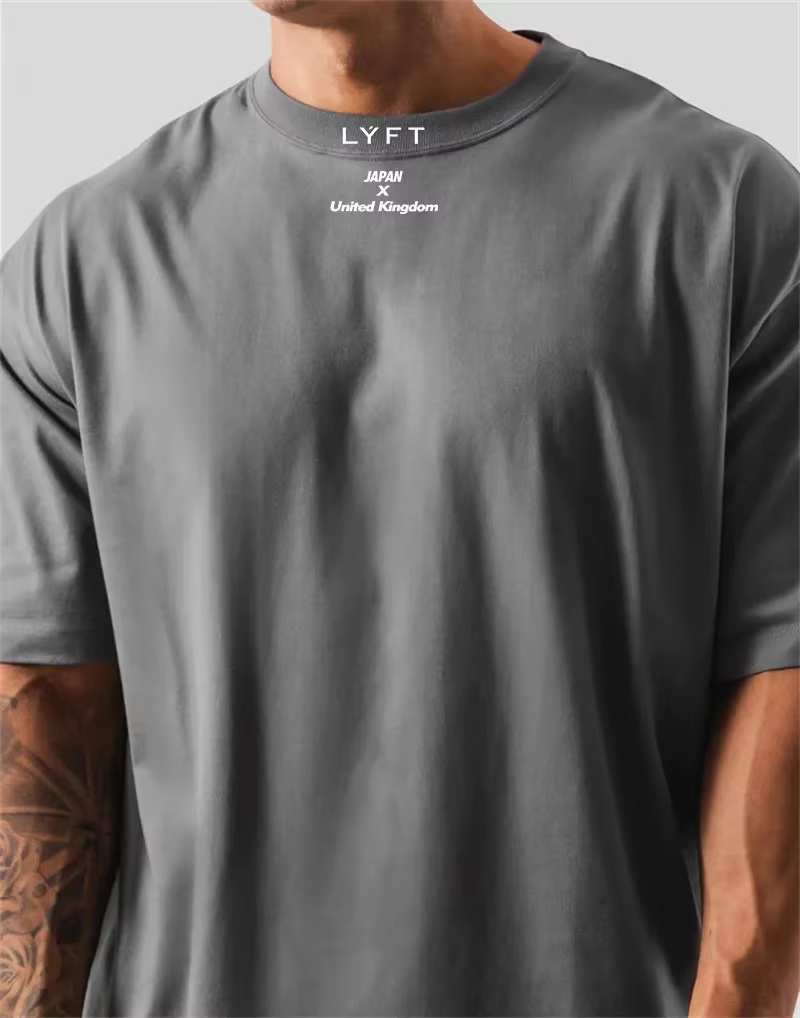 T-shirt en coton pour homme, coupe ample, manches courtes, adapté au sport, à la remise en forme, à la course à pied et aux entraînements