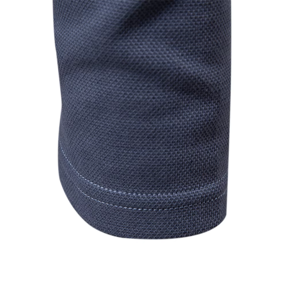 AIOPESON Polo brodé pour hommes mode cou col rabattu